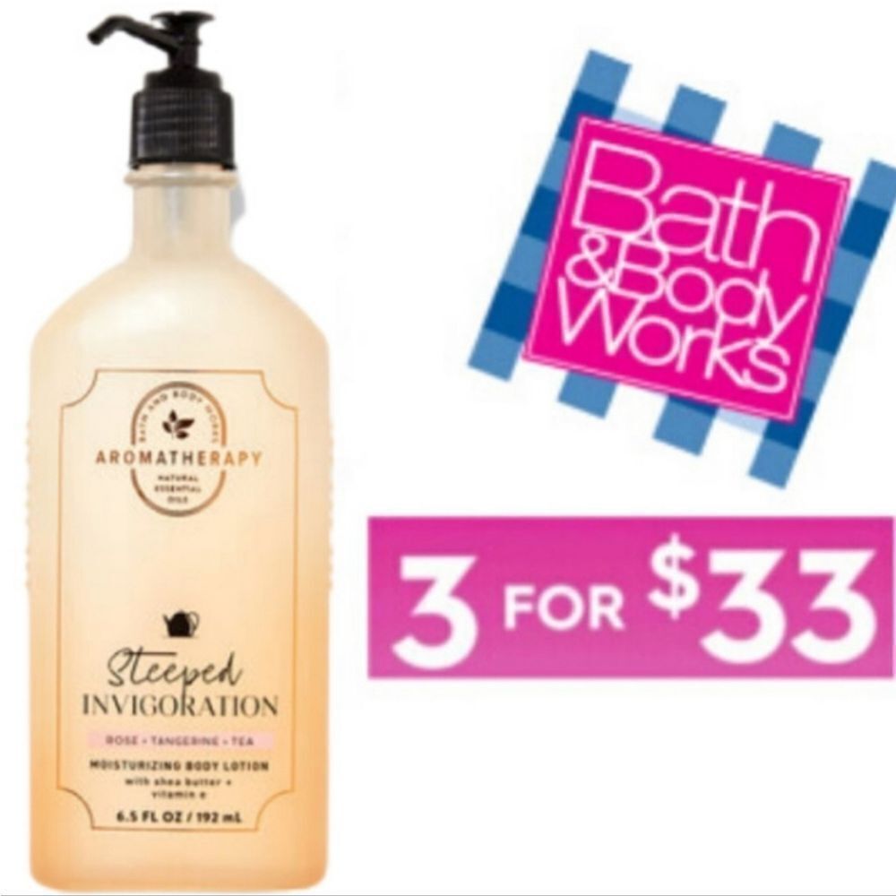 Bath and Body Works Steeped Invigoration Rose Tangerine Tea Body lotion